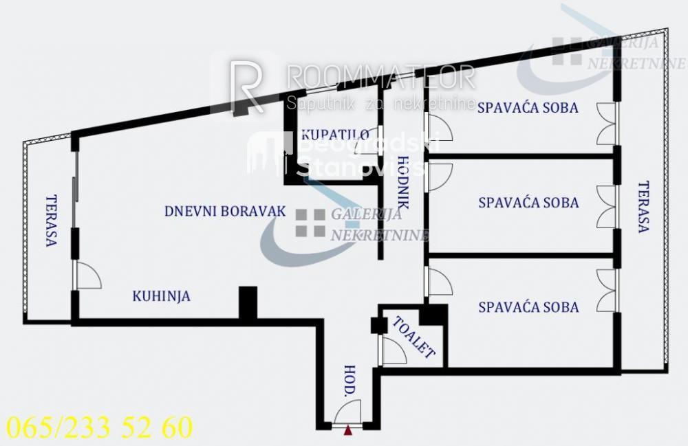 Stan na prodaju u Beogradu, Rakovica, cetvorosoban, 125m2, cena 315000 evra