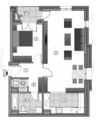 Stan na prodaju u Beogradu, Novi Beograd, dvosoban, 70m2