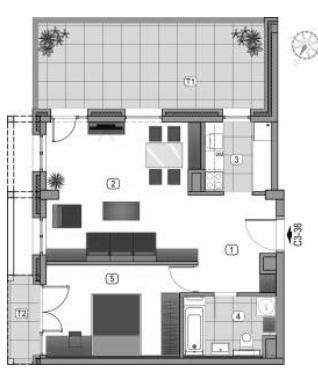 Stan na prodaju u Beogradu, Novi Beograd, dvosoban, 75m2