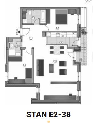 Stan na prodaju u Beogradu, Novi Beograd, trosoban, 95m2