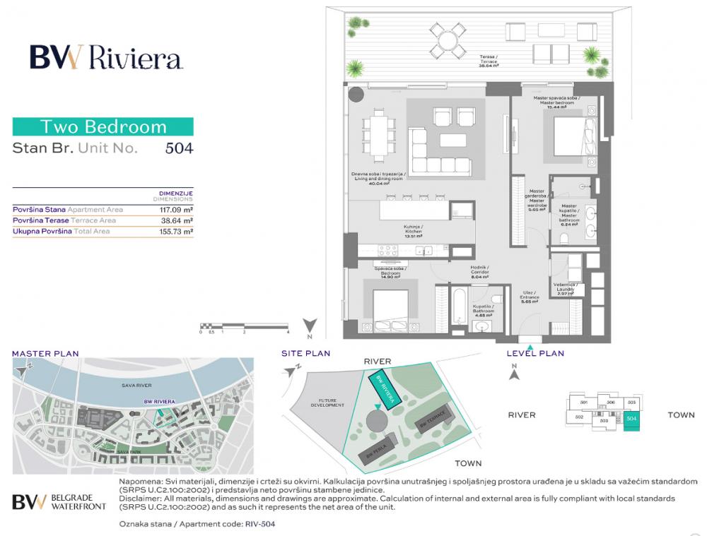 Stan na prodaju u Beogradu, Beograd na vodi, trosoban, 156m2
