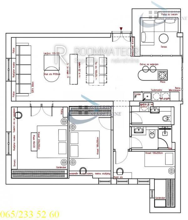 Stan na prodaju u Beogradu, Vračar, troiposoban, 100m2, cena 630000 evra