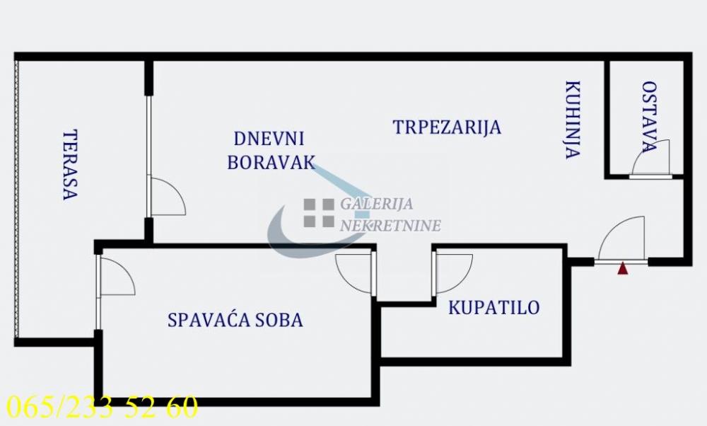 Stan na prodaju u Beogradu, Vračar, dvosoban, 57m2, cena 225000 evra