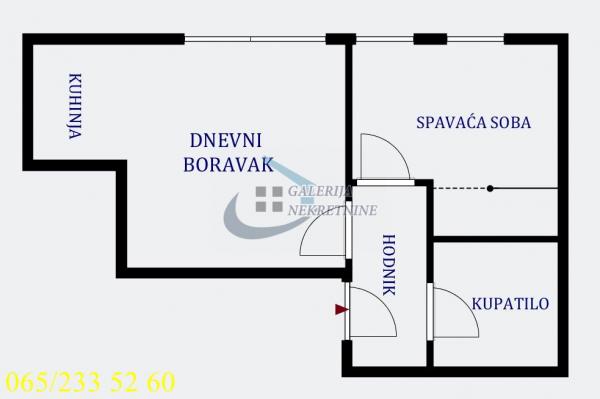 Stan na prodaju u Beogradu, Denkova bašta, jednoiposoban, 30m2, cena 115000 evra