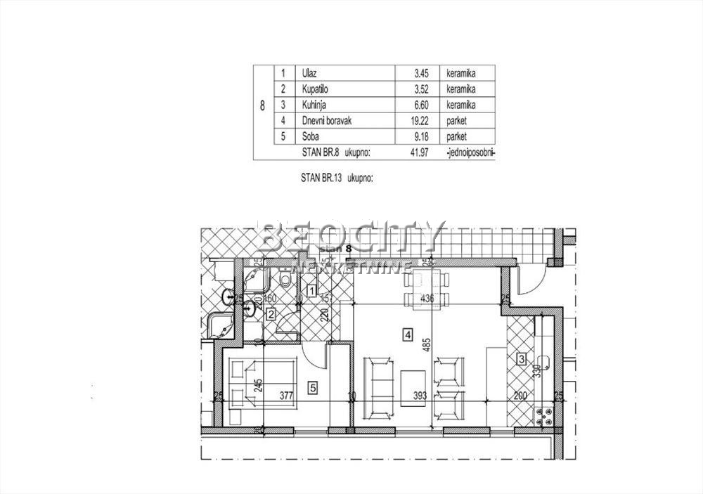 Stan na prodaju u Beogradu, Vidikovac, 40m2, cena 82000 evra