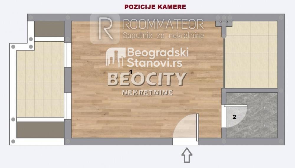 Stan na prodaju u Beogradu, Učiteljsko naselje, jednosoban, 31m2, cena 60500 evra