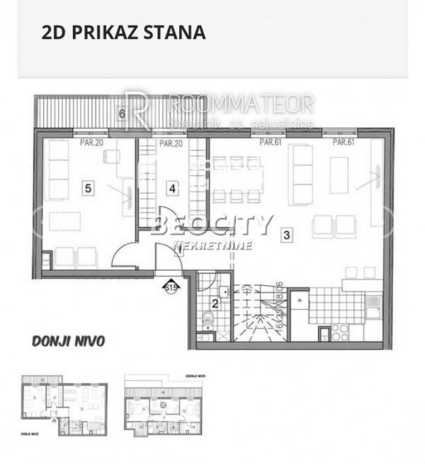 Stan na prodaju u Beogradu, Šumice, 142m2, cena 384211 evra