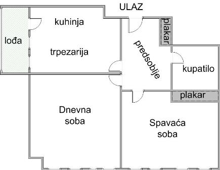 Stan na prodaju u Beogradu, Banovo brdo, dvosoban, 58m2, cena 199000 evra