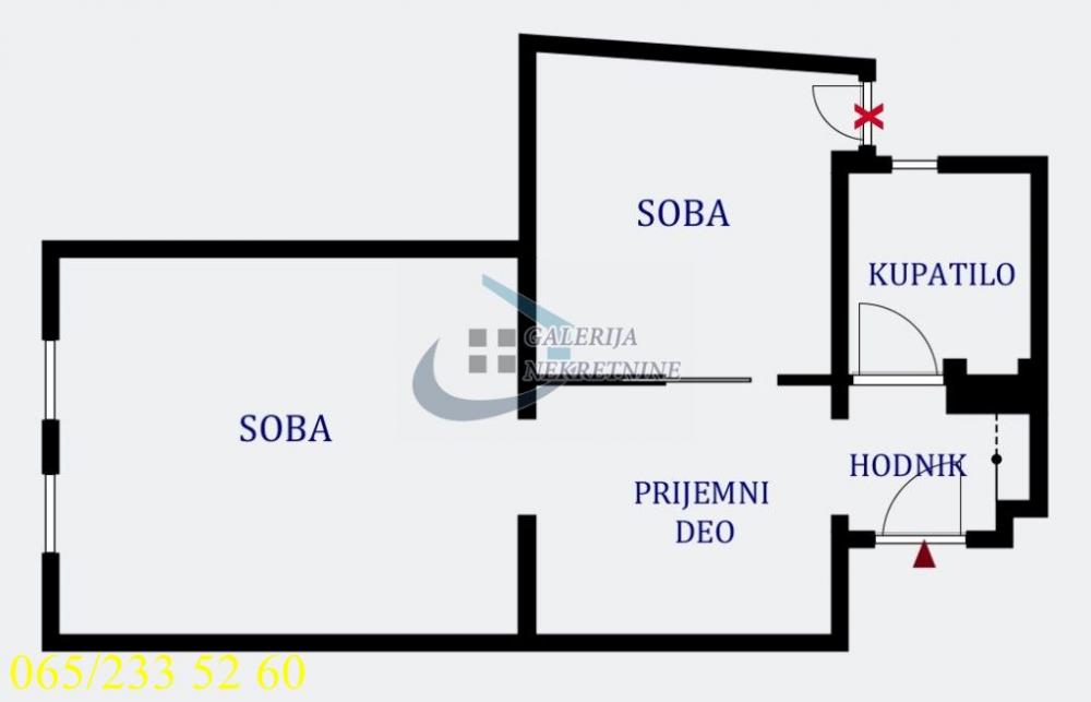 Stan na prodaju u Beogradu, Dorćol, dvosoban, 50m2, cena 300000 evra