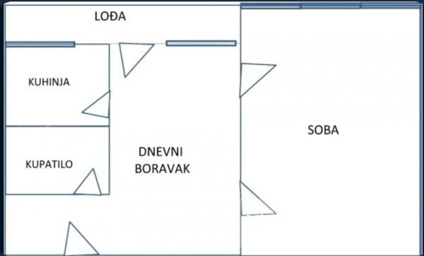 Stan na prodaju u Beogradu, Braće Jerković, jednoiposoban, 49m2, cena 128000 evra