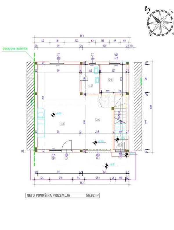 Stan na prodaju u Beogradu, Zemun, jednoiposoban, 57m2, cena 99500 evra