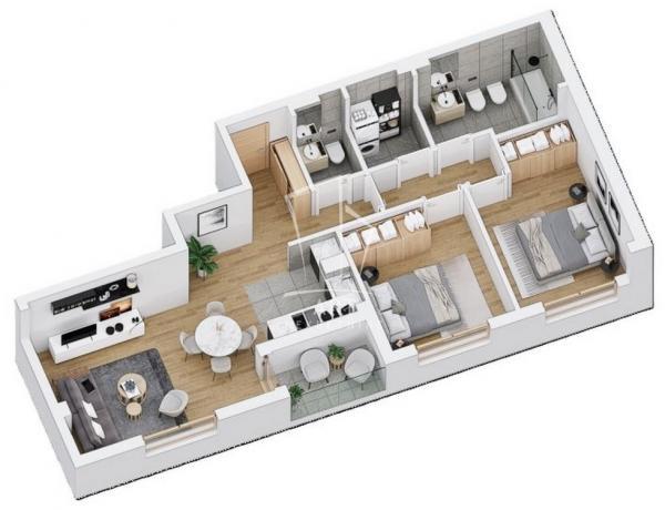 Stan na prodaju u Beogradu, Voždovac, trosoban, 70m2, cena 245000 evra