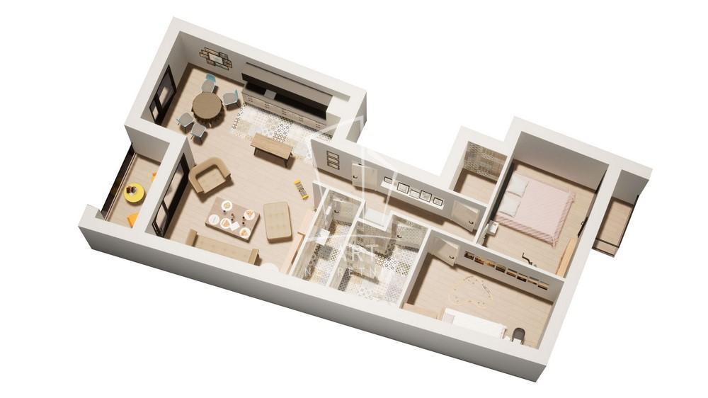 Stan na prodaju u Beogradu, Kalenić pijaca, trosoban, 77m2, cena 283524 evra