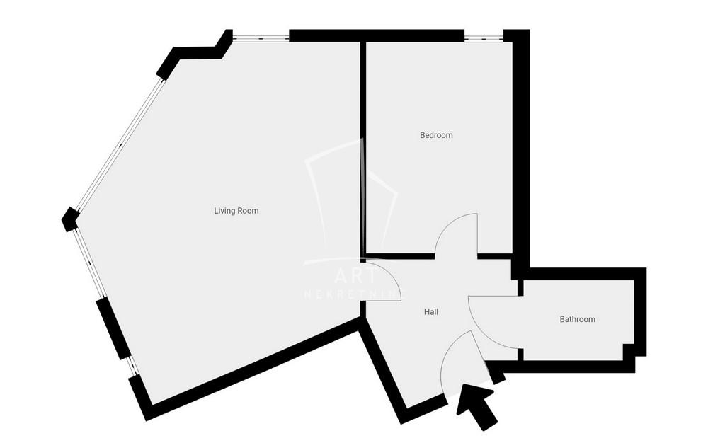 Stan na prodaju u Beogradu, Cvetkova pijaca, dvoiposoban, 50m2, cena 174000 evra