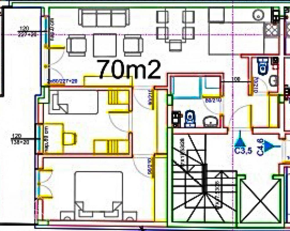 Stan na prodaju u Beogradu, Braće Jerković, trosoban, 70m2, cena 189000 evra