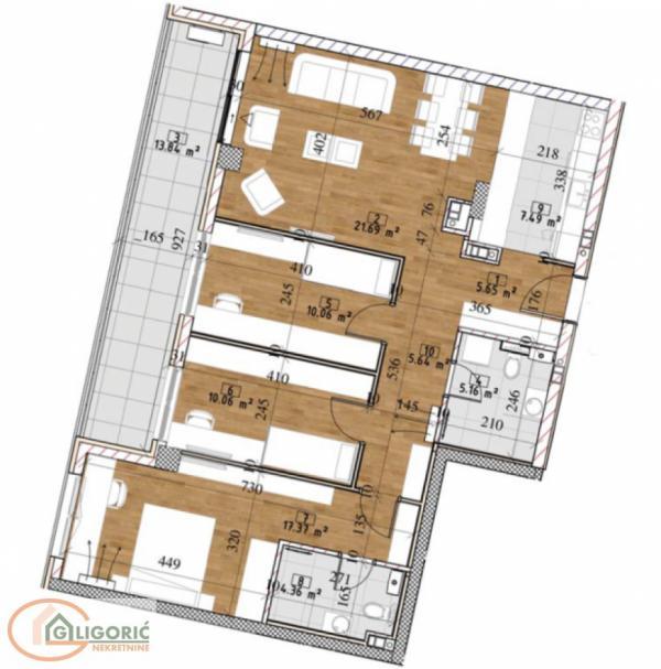 Stan na prodaju u Beogradu, Tošin bunar, cetvorosoban, 98m2, cena 341066 evra