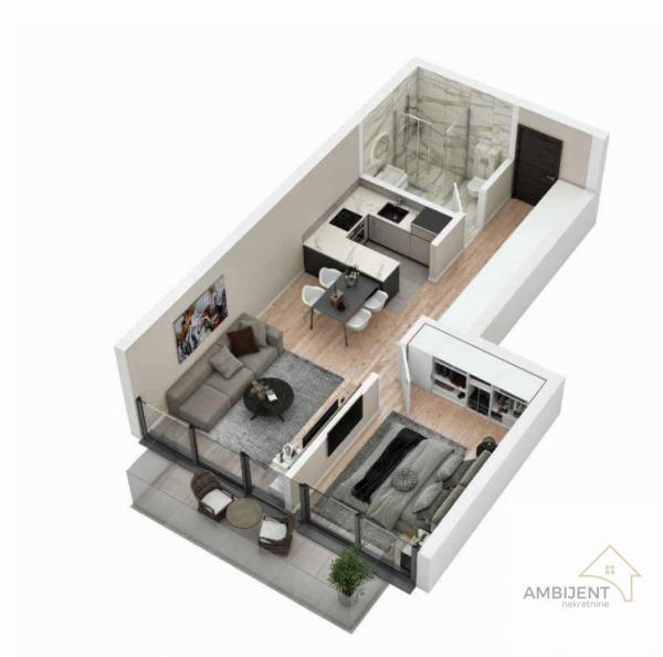 Stan na prodaju u Beogradu, Voždovac, dvosoban, 49m2, cena 158752 evra