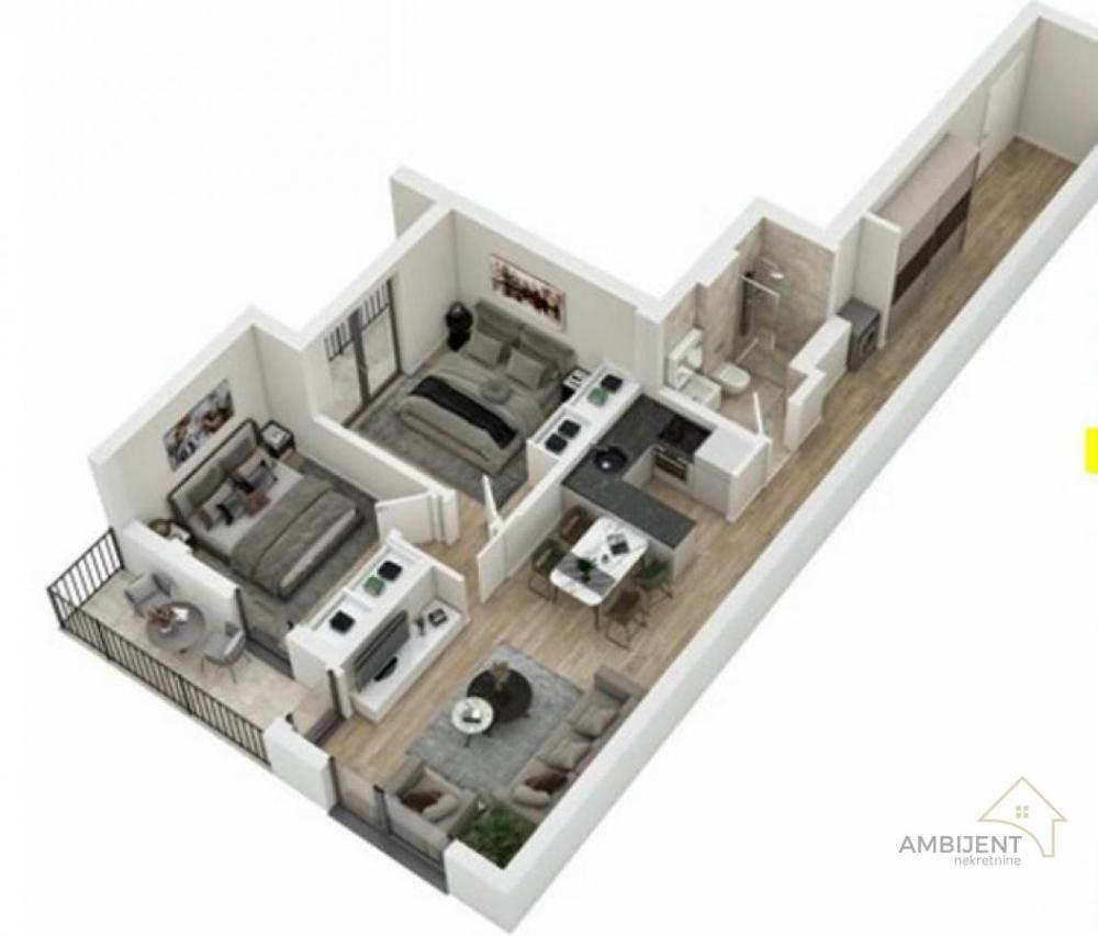 Stan na prodaju u Beogradu, Voždovac, trosoban, 71m2, cena 226752 evra