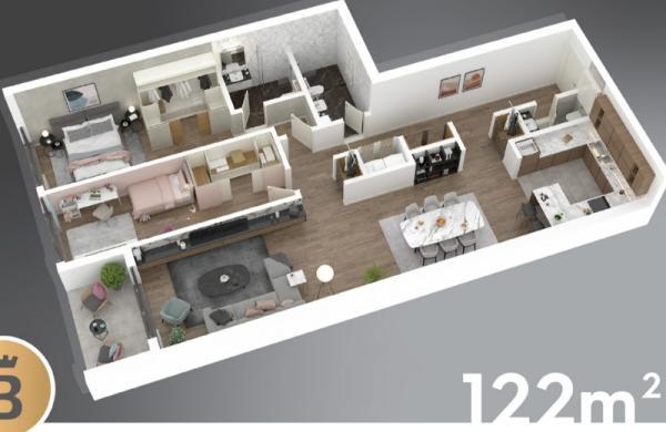 Stan na prodaju u Beogradu, Vračar, cetvorosoban, 122m2, cena 549000 evra