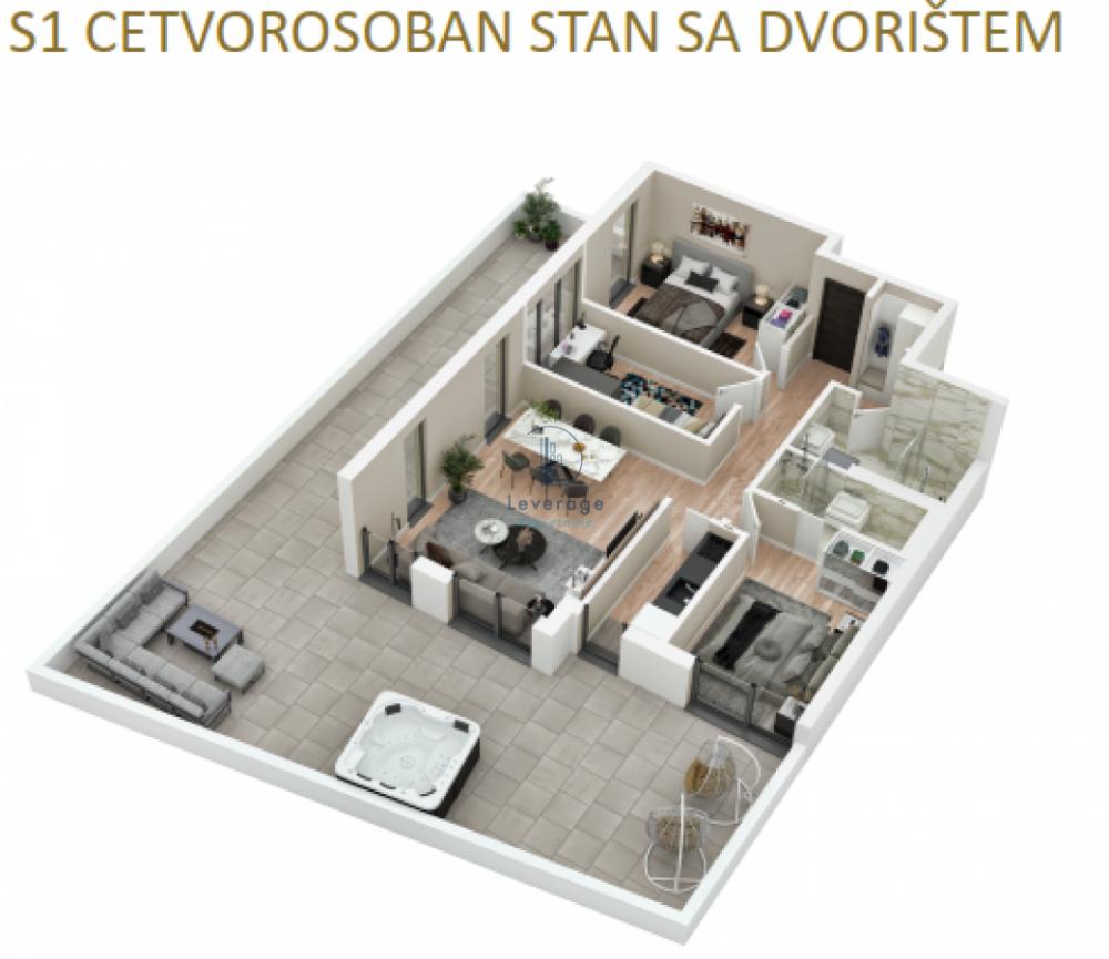 Stan na prodaju u Beogradu, Dušanovac, cetvorosoban, 71m2, cena 245000 evra
