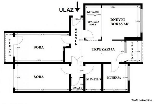 Stan na prodaju u Beogradu, Novi Beograd blok 61, trosoban, 84m2, cena 210000 evra