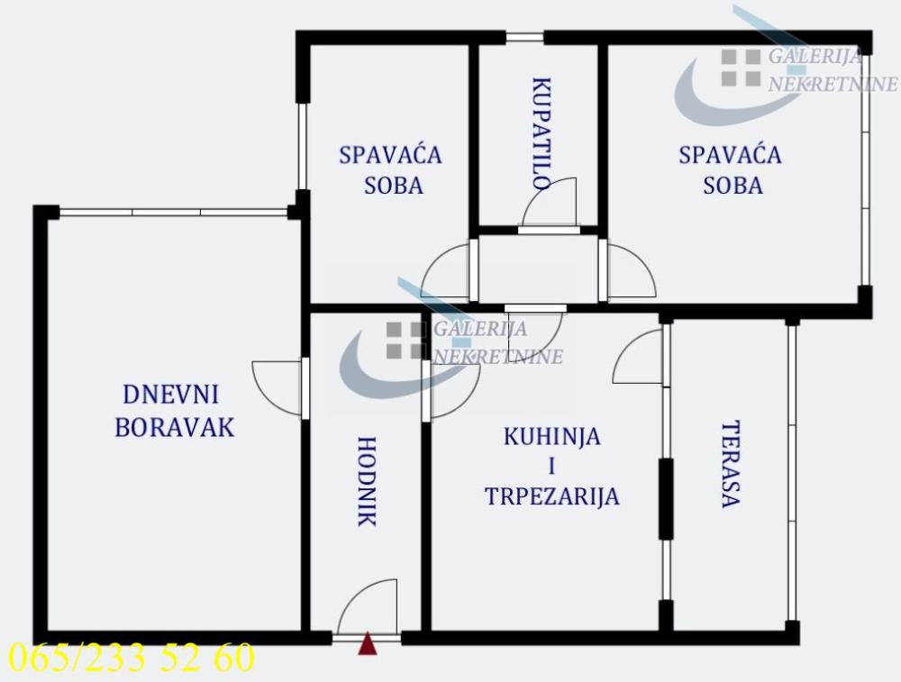 Stan na prodaju u Beogradu, Voždovac, trosoban, 75m2, cena 210000 evra