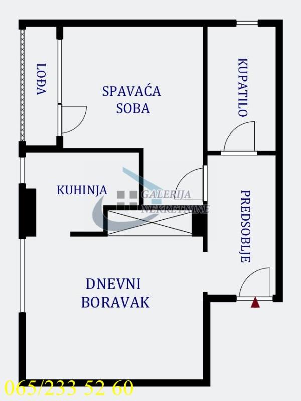 Stan na prodaju u Beogradu, Zvezdara, dvosoban, 43m2, cena 175000 evra