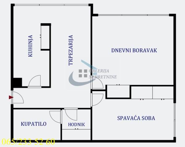 Stan na prodaju u Beogradu, Zvezdara, dvosoban, 68m2, cena 190000 evra