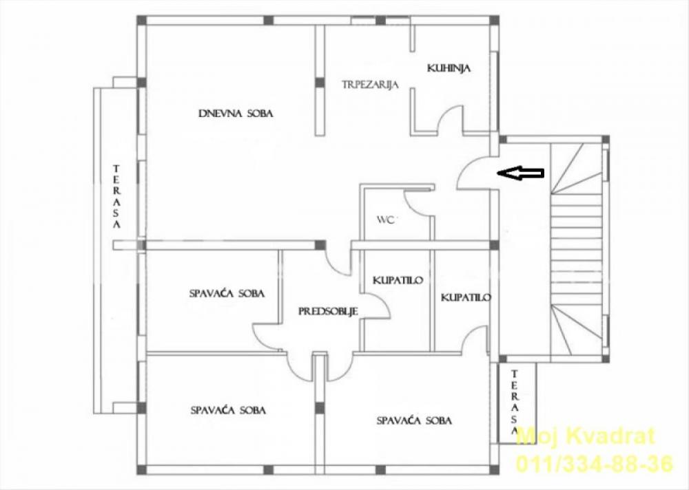 Stan na prodaju u Beogradu, Banovo brdo, cetvorosoban, 120m2, cena 405000 evra