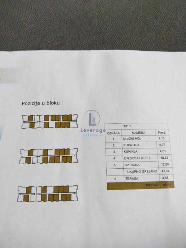 Stan na prodaju u Beogradu, Višnjička banja, dvosoban, 45m2, cena 110000 evra