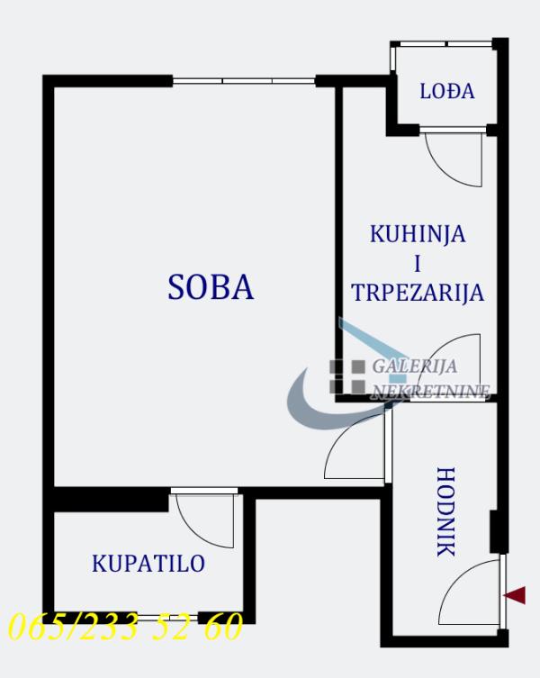 Stan na prodaju u Beogradu, Zvezdara, jednosoban, 28m2, cena 155000 evra