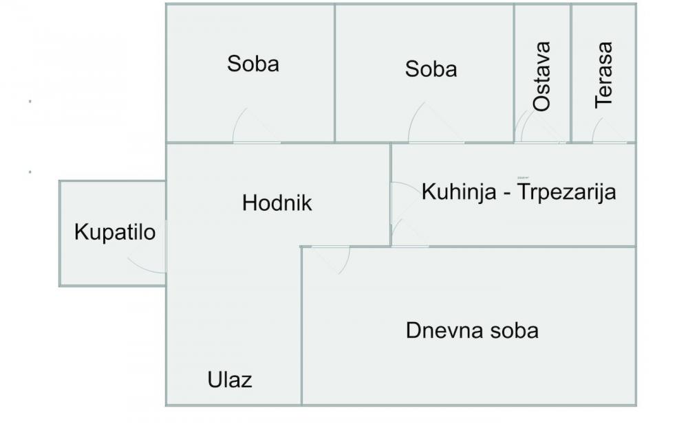 Stan na prodaju u Beogradu, Novi Beograd blok 37, dvoiposoban, 63m2, cena 205900 evra
