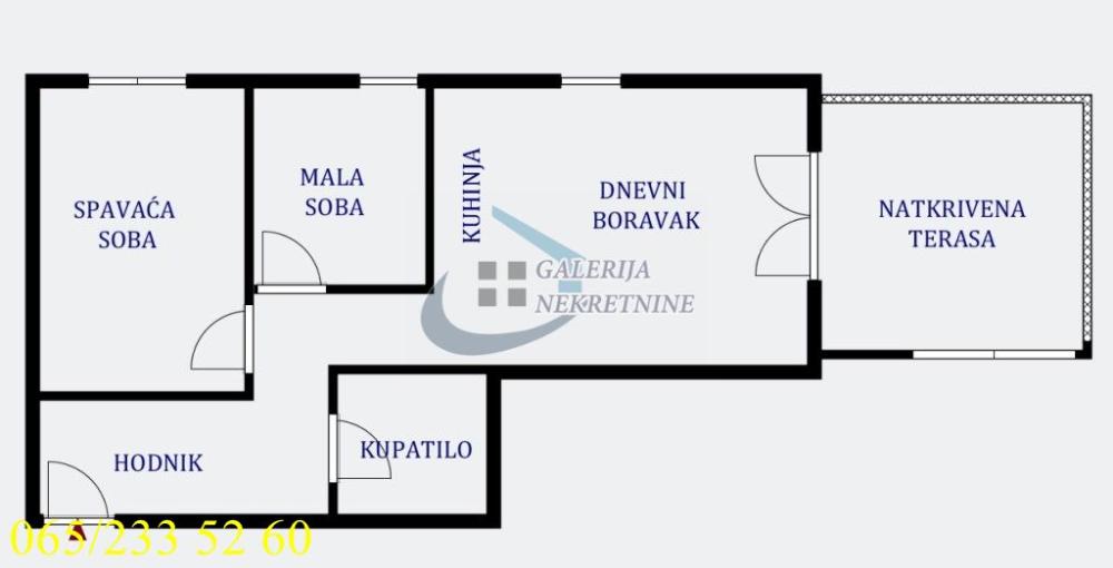 Stan na prodaju u Beogradu, Zvezdara, dvoiposoban, 64m2, cena 139000 evra