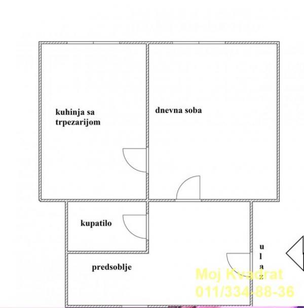 Stan na prodaju u Beogradu, Dorćol, jednosoban, 37m2, cena 135000 evra