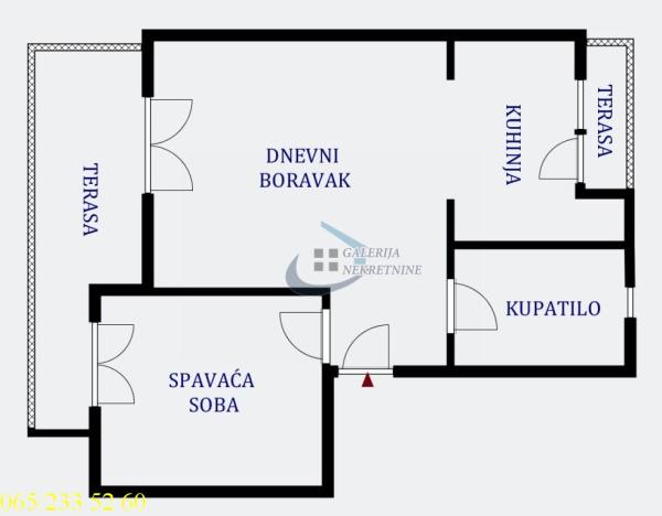 Stan na prodaju u Beogradu, Stari grad, dvosoban, 40m2, cena 220000 evra