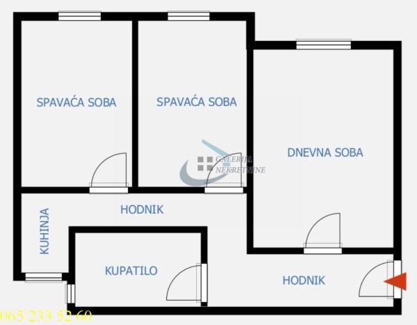 Stan na prodaju u Beogradu, Stari grad, dvoiposoban, 45m2, cena 167000 evra