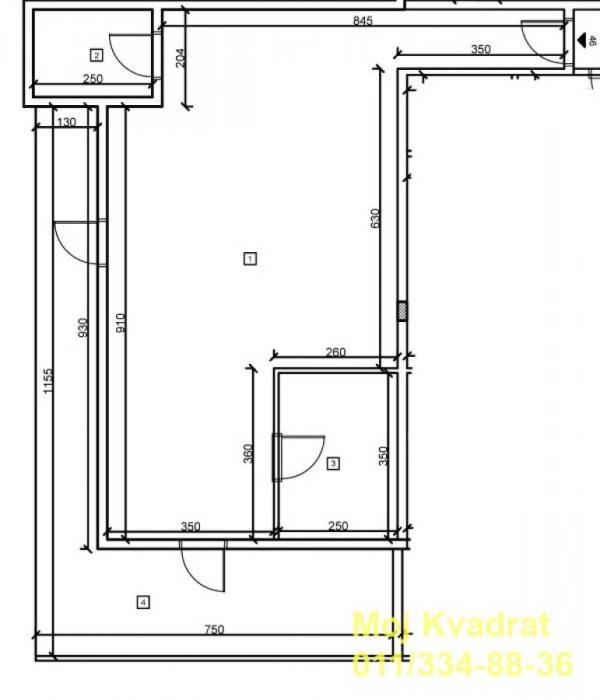 Stan na prodaju u Beogradu, Mirijevo, dvosoban, 103m2, cena 163359 evra