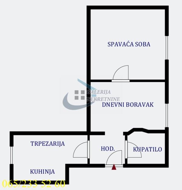 Stan na prodaju u Beogradu, Zvezdara, dvosoban, 46m2, cena 149000 evra