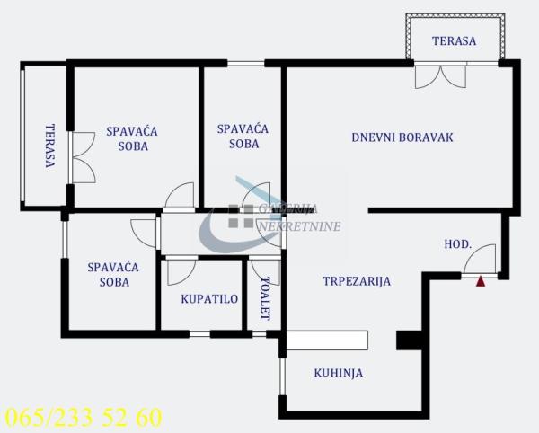 Stan na prodaju u Beogradu, Rakovica, cetvorosoban, 90m2, cena 225000 evra