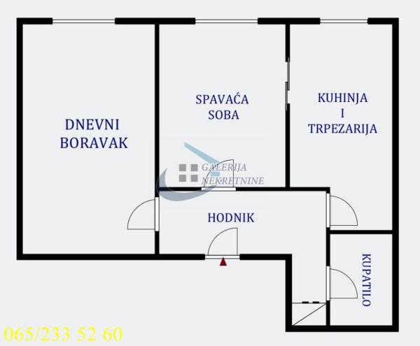 Stan na prodaju u Beogradu, Novi Beograd, dvosoban, 50m2, cena 175000 evra