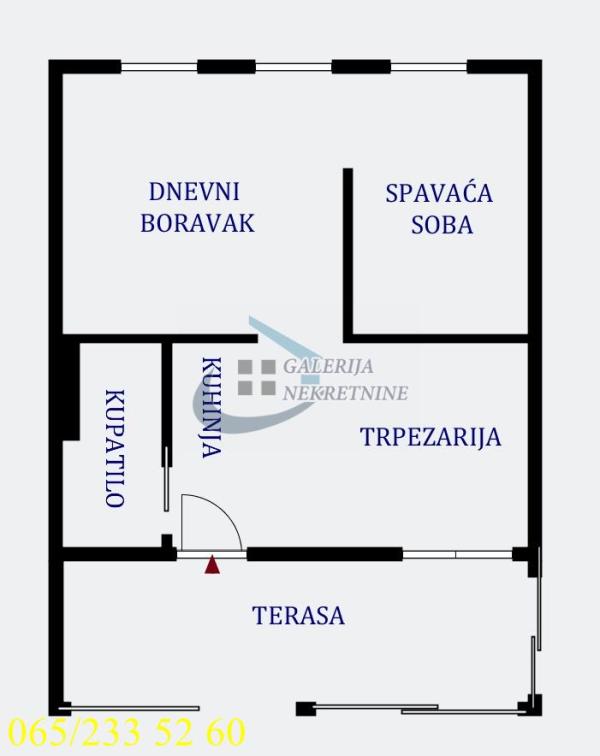 Stan na prodaju u Beogradu, Lion, jednoiposoban, 28m2, cena 119000 evra