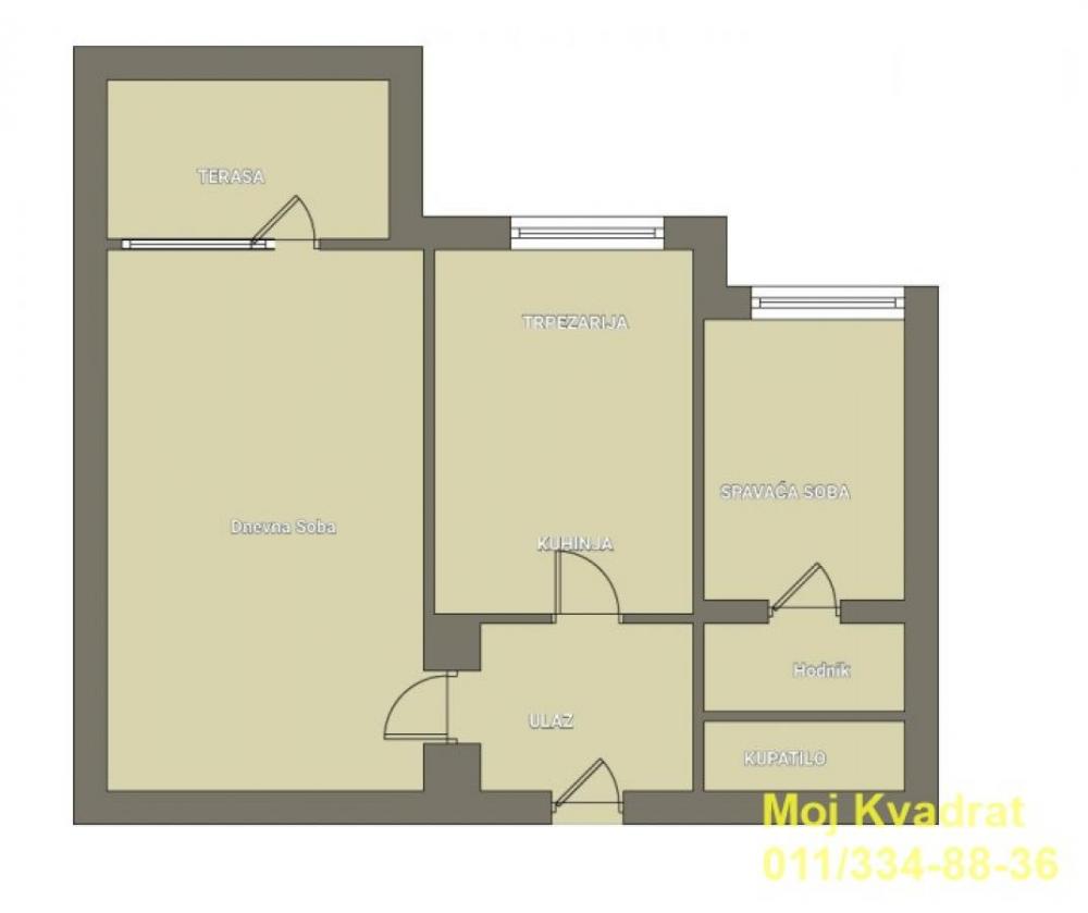 Stan na prodaju u Beogradu, Čukarica, dvosoban, 61m2, cena 180000 evra