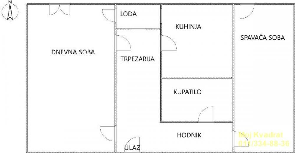 Stan na prodaju u Beogradu, Novi Beograd blok 62, jednoiposoban, 50m2, cena 150000 evra
