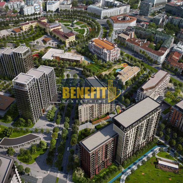 Stan na prodaju u Beogradu, Beograd na vodi, dvosoban, 77m2, cena 390888 evra