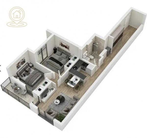 Stan na prodaju u Beogradu, Pašino brdo, trosoban, 70m2, cena 226750 evra