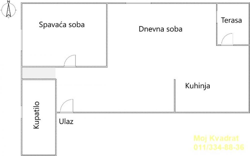 Stan na prodaju u Beogradu, Žarkovo, jednoiposoban, 39m2, cena 120000 evra