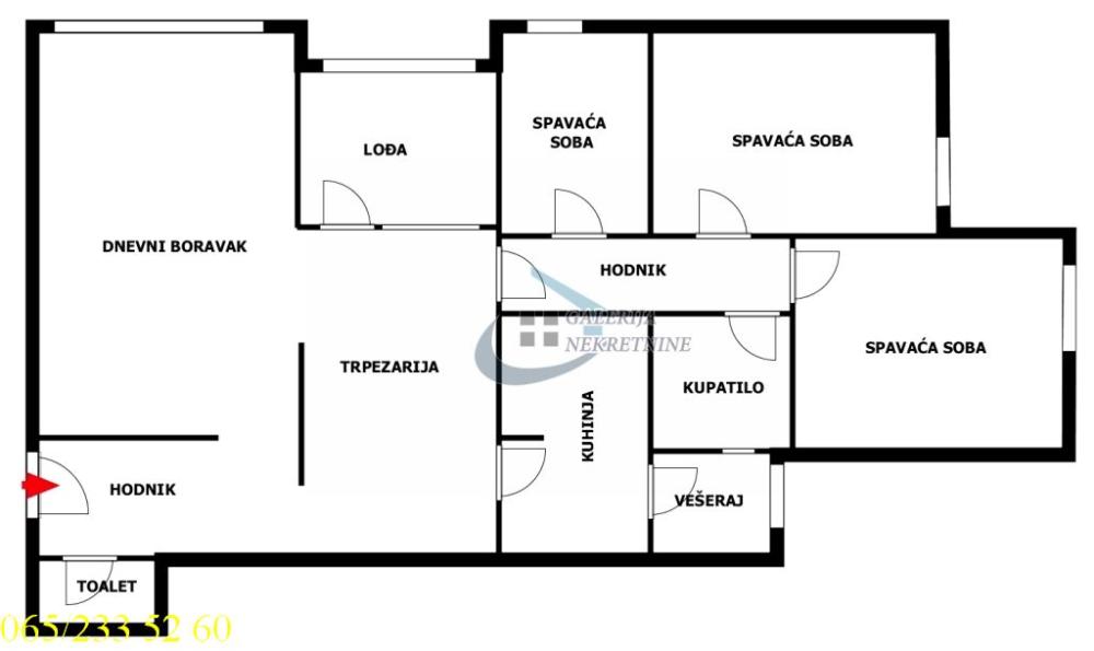 Stan na prodaju u Beogradu, Vidikovac, cetvorosoban, 94m2, cena 243000 evra
