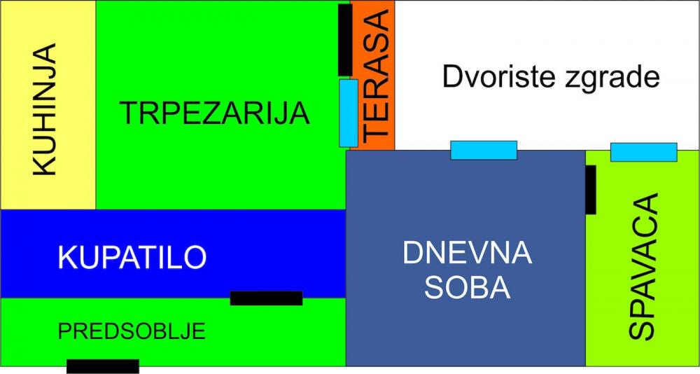 Stan na prodaju u Beogradu, Zvezdara, jednoiposoban, 38m2, cena 155000 evra
