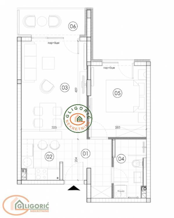 Stan na prodaju u Beogradu, Surčin, dvosoban, 43m2, cena 114000 evra