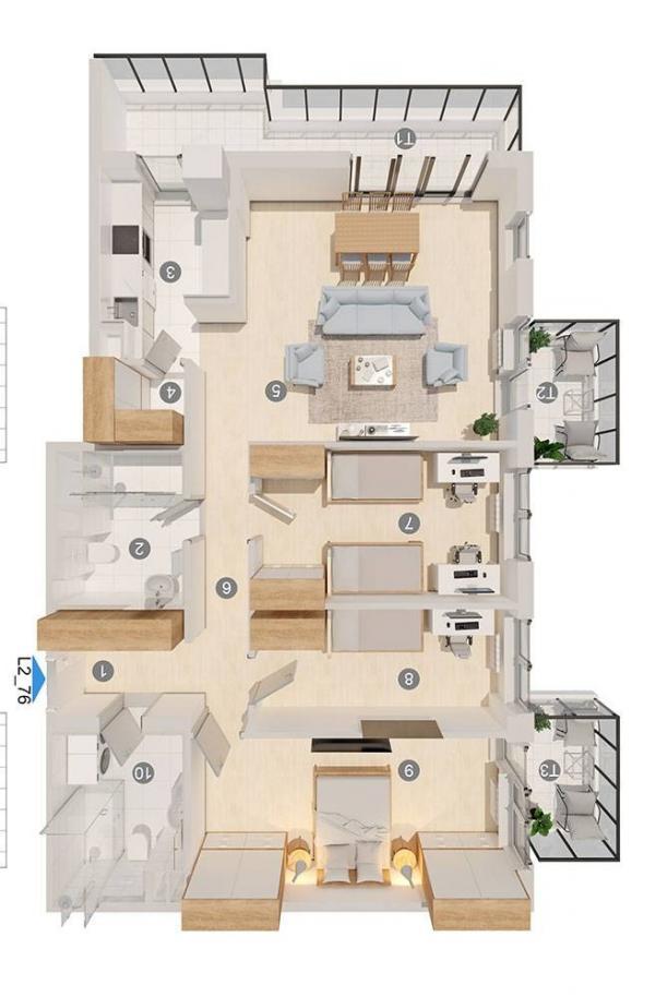 Stan na prodaju u Beogradu, Gornji grad, troiposoban, 132m2, cena 355000 evra